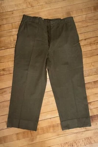 VTG World War 2 Era Wool Trousers 38x27  - Picture 1 of 7