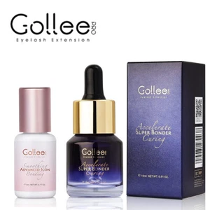 Pegamento para pestañas Gollee rosa transparente 5 ml + fijador para pestañas 15 ml 6 semanas retención 5 ml - Imagen 1 de 11
