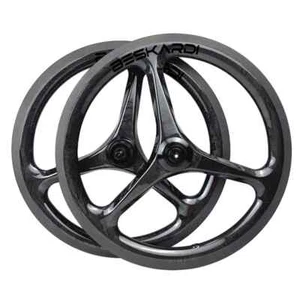 16 Inch 349 3 Spokes Folding Bike Carbon Front Wheel Ceramic Bearing Hub 1pc - Picture 1 of 18