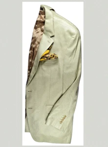 Ralph Lauren Mens Blazer 42 Suit Jacket Sport Coat Silk Bamboo Classic Office - Picture 1 of 9