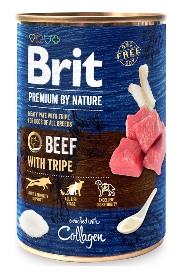8595602561827 BRIT Premium by Nature Beef with Tripe - Nassfutter für Hunde - 40 - Bild 1 von 1