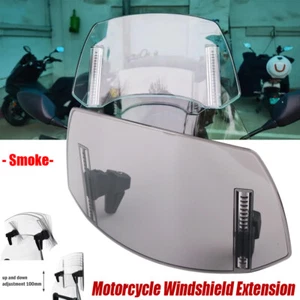 Motorrad Windschutzscheibe Universal Windabweiser Einstellbar Spoiler Windschild - Picture 1 of 13