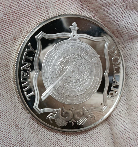 1985 British Virgin Islands $20 Proof - .925 Silver - Brass Nocturnal - BVI Cover