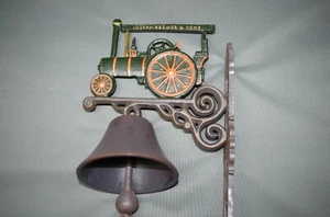 Grand Cloche Sonnette de Porte Rustique Fonte Tracteur Murale - Imagen 1 de 7