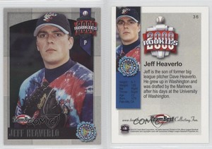 2000 Team Best Rookies Silver Foil Jeff Heaverlo #36 Rookie RC