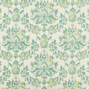 Gary Clearwater Performance Damask Linen Print Upholstery Fabric by the Yard - Picture 1 of 3