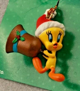 Tweety Bird Bell Mini Ornament Looney Tunes Warner Bros. 1999 Trevco New - Picture 1 of 6