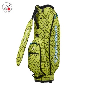 TaylorMade Golf Iconic Graphic Cart Bag 8.5 x 47in Lightweight Lime 2024 Model - Picture 1 of 5