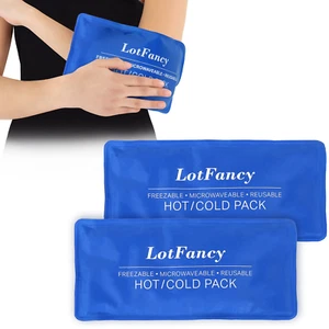 Hot Cold Packs for First Aid, Reusable Gel Ice Packs for Injuries, 2 Pcs (10.5X5 - Picture 1 of 13