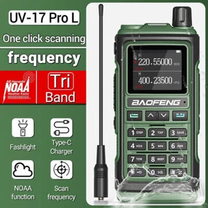 Baofeng UV-17 Pro L Tri-Banda Potente Walkie Talkie Largo Alcance Ham Radio de Dos Vías - Imagen 1 de 14