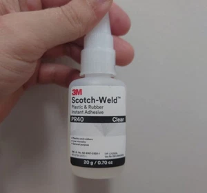 3M Scotch-Weld Plastic & Rubber Instant Adhesive PR40, Clear - Picture 1 of 2