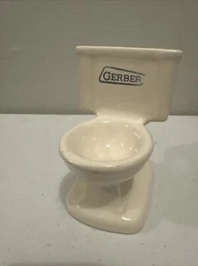Vintage  Gerber  Salesman Sample  Porcelain Toilet / Ashtray/ Cigarette Holder - Picture 1 of 6