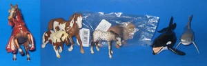 7x SCHLEICH Animals Germany (1 NEW) Lion Mini Horse Shark Orca Killer Whale Pony - Picture 1 of 11