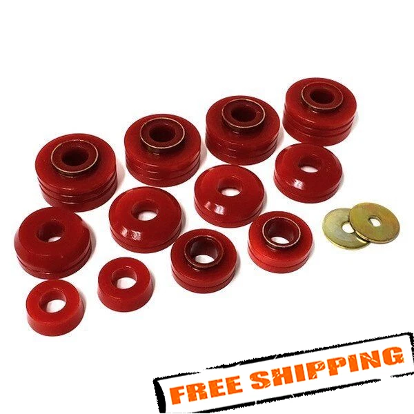 Kit de montaje de cabina de carrocería delantera y trasera Energy Suspension 4.4104R para Ford F-150 75-79 Foto 1 de 2