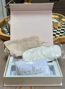 Neiman Marcus Skincare Headband & Cloths boxed set reusable rounds-bag-band-box - Picture 1 of 4