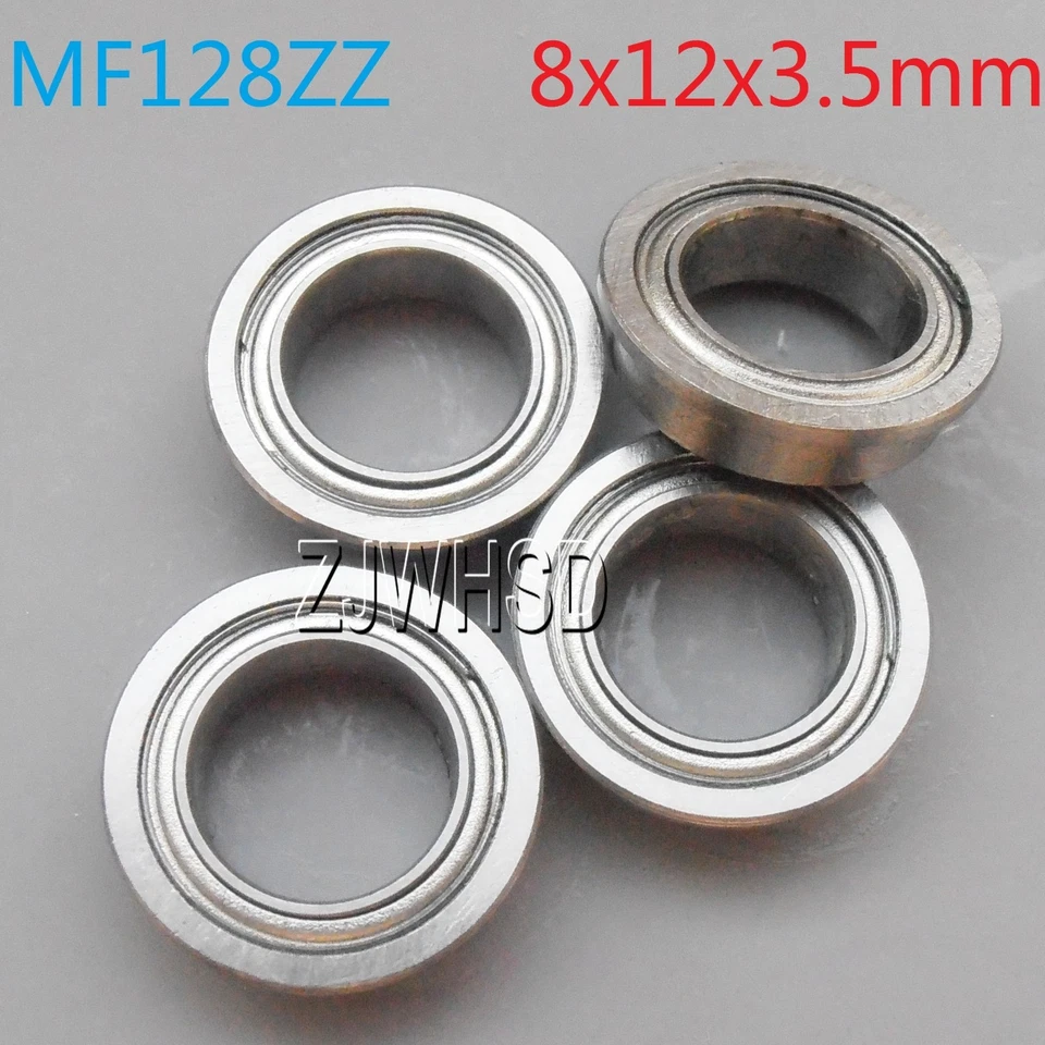 4pcs MF128zz Sealed Flange Bearing 8 x 12 x 3.5 mm for TAMIYA TRAXXAS RC DIY - Image 1 of 1