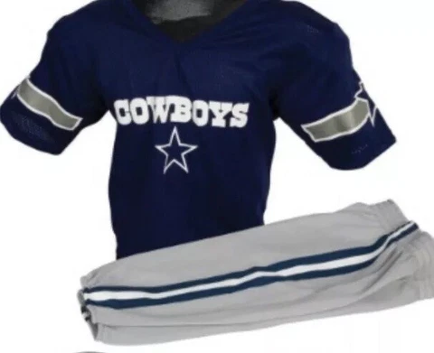 New Franklin Youth Dallas Cowboys Uniform Pants & Jersey S/M Small Cover