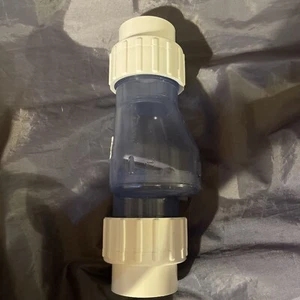 Pool Rückschlagventil Profi 1,5 Zoll transparent Schwimmbad Rückschlagventil HG - Bild 1 von 7
