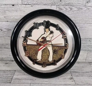 Reloj de Pared Vintage Elvis Presley Plástico Redondo 8.5" Chaney Instruments HECHO EN EE. UU. - Imagen 1 de 11