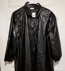 Damen Trenchcoat Mode Jacke 2xl Schwarz - Bild 1 von 4