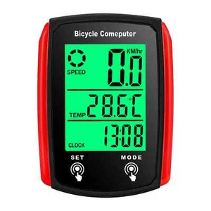 Wired Bike Computer 19 Functions Touch Bike Speedometer Odometer Waterproof - Picture 1 of 21