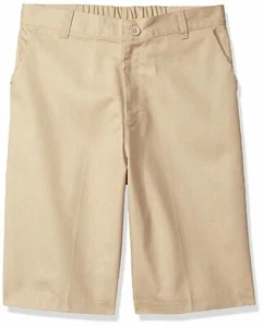 Classroom School Uniforms Big Boys Husky Flat Front Shorts, Khaki, 10H - Picture 1 of 2