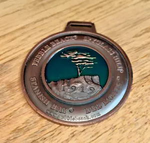 PEBBLE BEACH SPYGLASS HILL Bronce BOLSA DE GOLF ETIQUETA, Bahía Española, Del Monte - Imagen 1 de 5