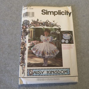 Vintage Simplicity 9455 Daisy Kingdom Mädchen Kleid Muster Größe 5 6 6X ungeschnitten - Bild 1 von 5