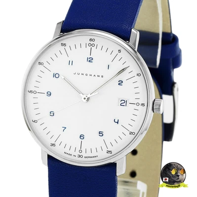 Reloj Junghans Max Bill 33mm Correa Azul Dama Damas 047/4540.02 Nuevo  Foto 1 de 4