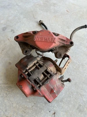 90-96 Nissan 300zx Z32 Rear Brake Aluminum Caliper Set S13 240sx OEM Calipers - Image 1 of 4