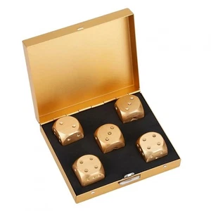 Dice Set with Storage Box Table Game Suit Dice Poker Game D&D Dice Box Set 5Pcs - Picture 1 of 11