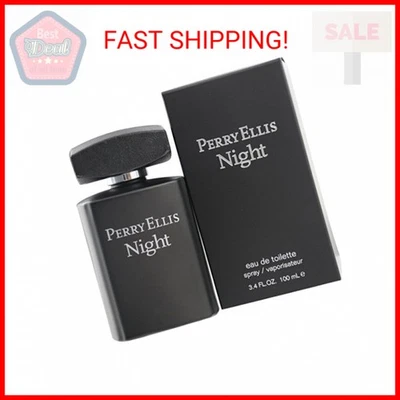 Perry Ellis Night de Perry Ellis para Hombre Eau-de-toillete Spray, 3.4 Onzas Foto 1 de 2