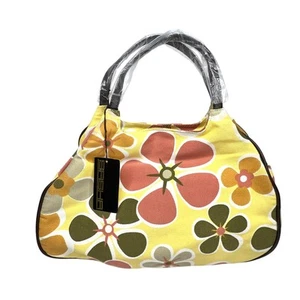 Vintage Y2K Neu mit Etikett Sasha NY Floral Canvas Handtasche - Bild 1 von 11