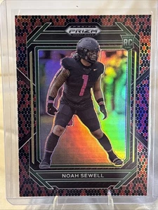 Selecciones del draft Panini Prizm 2023 piel de serpiente Prizm Noah Sewell #191 novato radiocontrol - Imagen 1 de 7