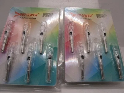 2 PACK 12 PCS. DEEPOWER MULTI COLOR Lighted Nocks .204 Inside Diameter Light - Image 1 of 4