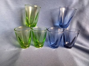 Shot glasses, green shot glasses 6 pcs. 25 grams each USSR - Picture 1 of 8