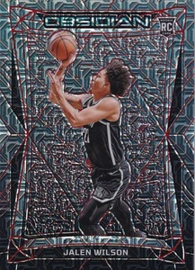 23/24 PANINI OBSIDIAN JALEN WILSON VIBRANT MOJO ELECTRIC ETCH 1/1 BROOKLYN NETS - Picture 1 of 2