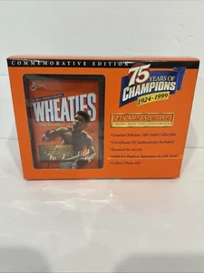 MUHAMMAD ALI MINI WHEATIES BOX 24k Gold Replica Signature 75th Anniversary - Picture 1 of 8
