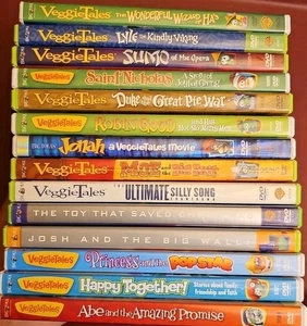 VeggieTales (14 DVD Lot)  Bible, Xmas, Christian Shows FREE SHIPPING! - Picture 1 of 2