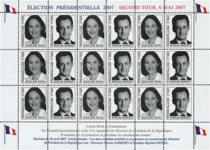 VIGNETTE POLITIQUE "France Présidentielle - 2e TOUR / ROYAL - SARKOZY" 2007 - Imagen 1 de 1