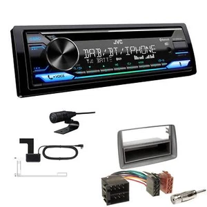 JVC KD-DB922BT Autoradio DAB+ Bluetooth für Fiat Panda 2003-2012 grau - Bild 1 von 6