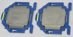 Matched Pair Intel Xeon E5-2640 V3 SR205 2.60GHz Server Processor + Blue Bracket - Picture 1 of 3