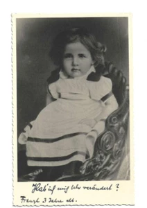 Original Autogramm Franz Lehár (1870-1948) Karte Lehar 3 Jahre alt Jux Vermerk - Bild 1 von 2