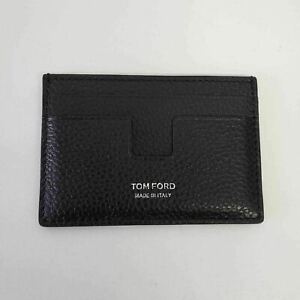 Tom Ford Leather Card Holder Wallet AMEX Gift | Black | NEW