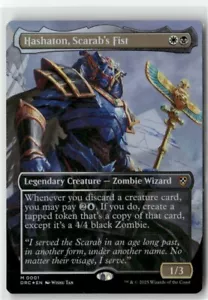 Hashaton, Scarab's Fist (Borderless) 1 Foil NM MTG Commander: Aetherdrift Magic - Picture 1 of 1