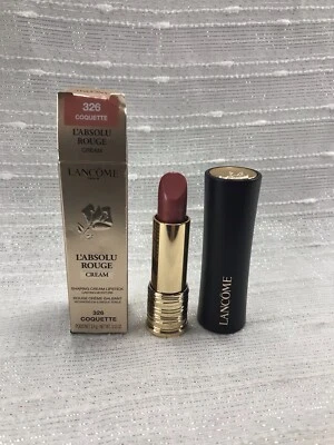 Lancome L'Absolu Rouge Cream Shaping Cream Lipstick - 326 Coquette Full Size NIB - Image 1 of 4