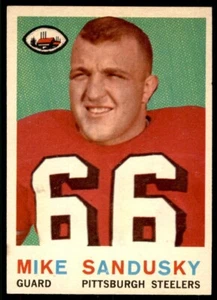 1959 Topps #136 Mike Sandusky NICE CENTERED ROOKIE San Francisco 49ers Maryland - Picture 1 of 3