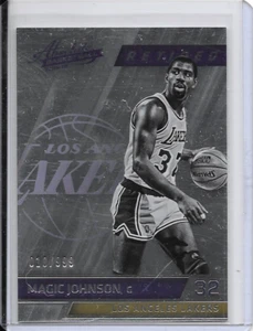2015-16 Earvin Magic Johnson Insert /999 Absolute Basketball Card 110 L.A Lakers - Bild 1 von 2