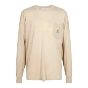 Advisory Board Crystals Logo Patch Long Sleeve Tee R-Shirt in Ecru Tan Size XL - Picture 1 of 7
