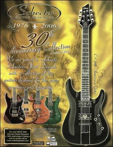 Schecter Guitar Research 30th Anniversary Collection advertisement 2006 ad print - Picture 1 of 3
